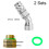 Adjustable Sprayer Nozzle Tips 2 Sets High Pressure Misting Spray Nozzle 1.5mm Aperture 3