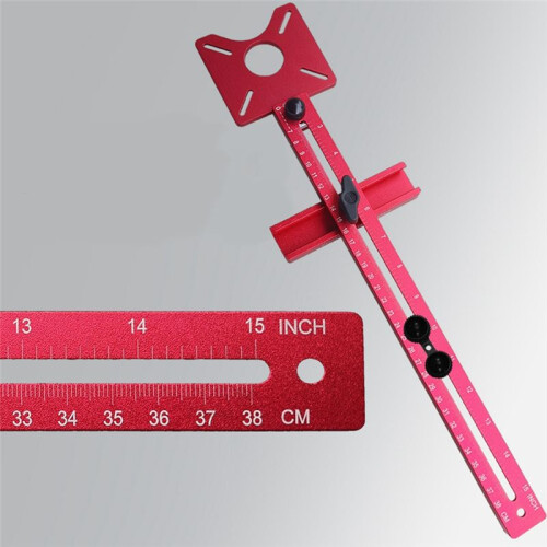 Milling  Bracket Base for Trimmer  Guide Positioning Circle Cutting Board Tool Router Circle Jig-Inch&cm A 2
