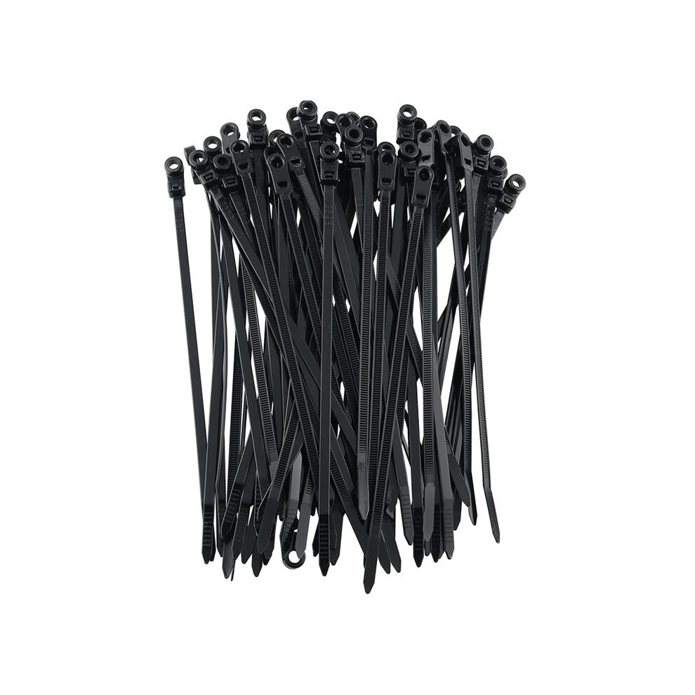 300Pcs Screw Hole Cable Ties Reusable Fixed Nylon Cable Ties Self-Locking Cord Tie Straps Fastening Loop 6033669467963