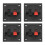4PCS Speaker Box Terminal Cup, Spring Square Subwoofer Box Terminal Binding Post Connector for DIY Home Car Speaker 1