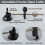 7 PCS Glass Cutter Tool Set Includes Adjustable Circular Glass Cutter with Round Knob Handle and Suction Cup 3