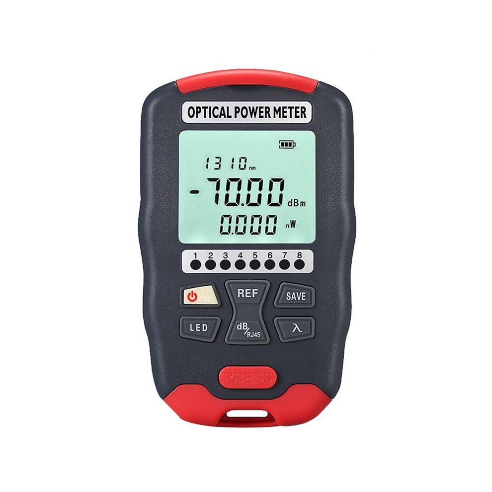 Optical Fiber Power Meter Fiber Visual Fault Locator 10 Wavelengths Sensitive Chip Accurate Measurement For Wiring D7 6033402177678