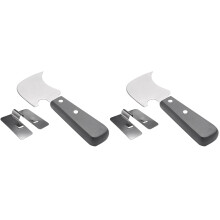 2X Quarter Moon Knife for Vinyl Flooring Trimming Welding Rod, Vinyl Weld Tool