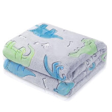 Coperta con Dinosauro per Ragazzi, Coperta Che Si Illumina al Buio per Bambini, Coperta per Bambini, Regali con Dinosauri per Ragazzi/Bambini(A)