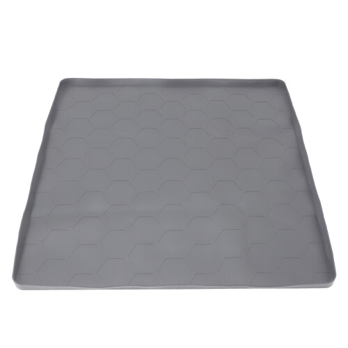 Grey Silicone Mat for Washing Machine Leak Proof Scratch Resistant 60cm Square 2