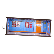 1:64 Parking Lot Acrylic LED Display Case for Model Cars Figures Acces