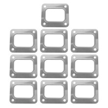 Guarnizione di ingresso turbina per flangia T4, guarnizione alloggiamento scarico con stile metallico schiacciato e 4 fori per bulloni, guarnizione