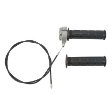 Universal Fit ATV Dirt Bike Aluminium Alloy Throttle Clamp Twist Throttle Cable High Quality Soft TPR Rubber Material Smooth Surface Finish Direct