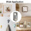 12PCS Wall Mount Hooks, Stainless Steel Hook, Heavy Duty Single Hole Hanger,  Hook T Shape 1