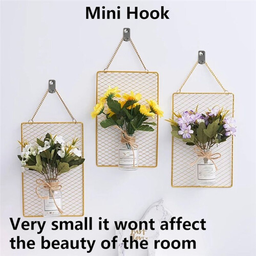 12PCS Wall Mount Hooks, Stainless Steel Hook, Heavy Duty Single Hole Hanger,  Hook T Shape 2
