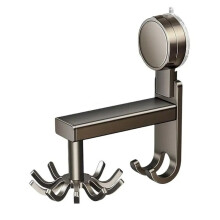 Organizzatore da Parete per Cucina, Multiuso, Gancio Rotante Anti-Perforazione, Salvaspazio, Organizer per Utensili da Cucina