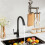 Kitchen Wall Organizer Multi-Purpose Non-Punch Rotary Hook Space Saving Hanger Utensils Organizer Kitchen Tool Holder 4