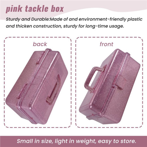 Glitter  &  Tool Storage Box,3-Layer Stackable Carry Tackle Box Sewing Box Organizer for Art 2