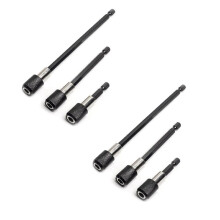 2 Uppsättningar Hexagon Quick Release Självlåsande Förlängningsstång Borrskruvmejselverktyg