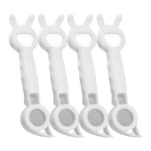 Multifunctional Bottle Opener,Beer and Beverage Opener, Bottle and Can Opener,Kitchen Accessories White