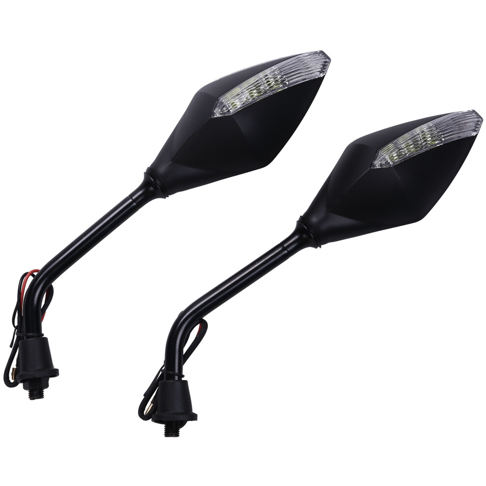 1 Pair Universal Motorcycle Led Turn Signals 5 Colors Available Motorcycle Rearview Mirrors Scooter Indicator Motorcycle Mirror 6033968182925