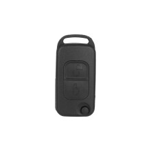 2 Button Flip Remote Key Case HU64 Blade FOB For A C E S W168 W202 Car