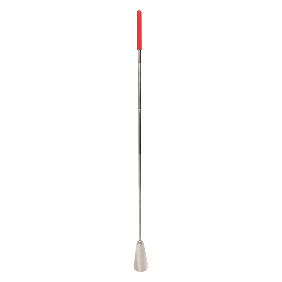 Red Stainless Steel Retractable Shoe Horn 26-73.5Cm Long Handle For Elderly & Pregnant