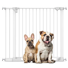 (Blanco, 110cm - 117cm) Bettacare Puerta para Perros SafeStep