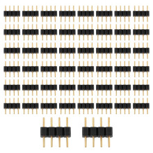 50Pcs 4 Pin Rgb Led Strip Male Plug Adapter Connector for 3528 5050 Strip Light