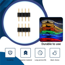 50Pcs 4 Pin Rgb Led Strip Male Plug Adapter Connector for 3528 5050 Strip Light