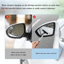 Car Side Mirror Squeegee Car Mirror Squeegee Portable Car Squeegee Car Rearview Mirror Wiper Telescopic Squeegee