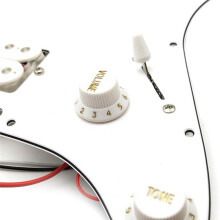 ST SQ Electric Guitar Loaded Prewired Scratchplate Guitar Pickguard Electric Guitar Pickguard Pickup Assembly Black