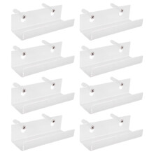 Paquete de 8 Estantes de Pared para Discos de Vinilo Transparente, Soporte para Discos de AcríLico, Estante para Discos de Vinilo