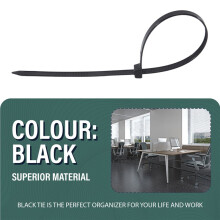 100 Pack Cable Zip Ties Heavy Duty 12 Inch, 7.6mm Strong Plastic Wire Ties with 70Kg Tensile Strength, UV Resistant