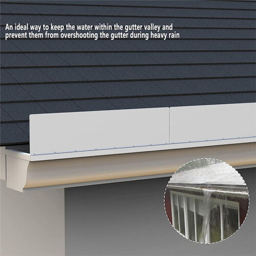 4Pcs Gutter Valley  Guard,Rainwater Valley Gutter  Guard, Rain Drip Gutter Guard for Shingle Roofs Corner 2
