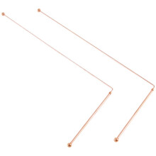 Copper Dowsing Rods - 99.9% Pure Copper 2PCS Divining Rods Water Witching Detector