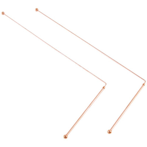 Copper Dowsing Rods - 99.9% Pure Copper 2PCS Divining Rods  Water Witching Detector