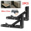2Pcs Campervan Folding Bracket Table Shelf Motorhome Caravan Black Finish Stainless Steel  Folding Bracket 2