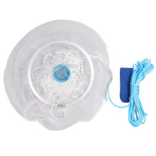 Hochwertiges Fischernetz mit Aluminiumrahmen, robustem Nylon-Monofilament-Gewebe, schnell sinkend, leicht und einfach zu handhaben.