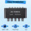 5CH Audio Distributor Stereo Audio Mixer 1 Input 5 Output RCA Splitter for Power Amplifier Active Audio 5