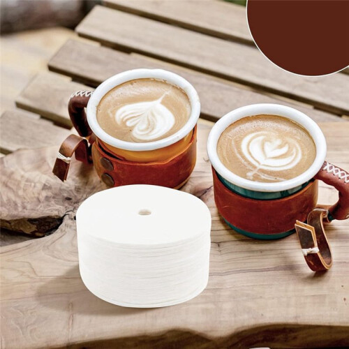 400 St Oblekt Perkolatorkaffefilter, 3,75 IngåNgsfilter för Kaffepapper, Diskkaffefilter Vitt 1