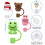 5Pcs Premium Silicone Straw Cover Caps - Animal Shaped 6