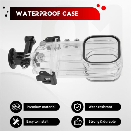 For Insta 360 X3 Waterproof Case Action Camera Accessories Diving Case 50 Meter Panoramic Camera Protective Case 1