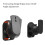 2PCS Speaker Mount Wall Bracket Stand Surround Holder Adjustable Swivel and Tilt Angle Rotation 8