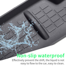 Black Co- Interior Anti-Slip Pad Gate Slot Cup Mat for N-BOX NBOX JF3 JF4 2017+ Central Control Storage Mat