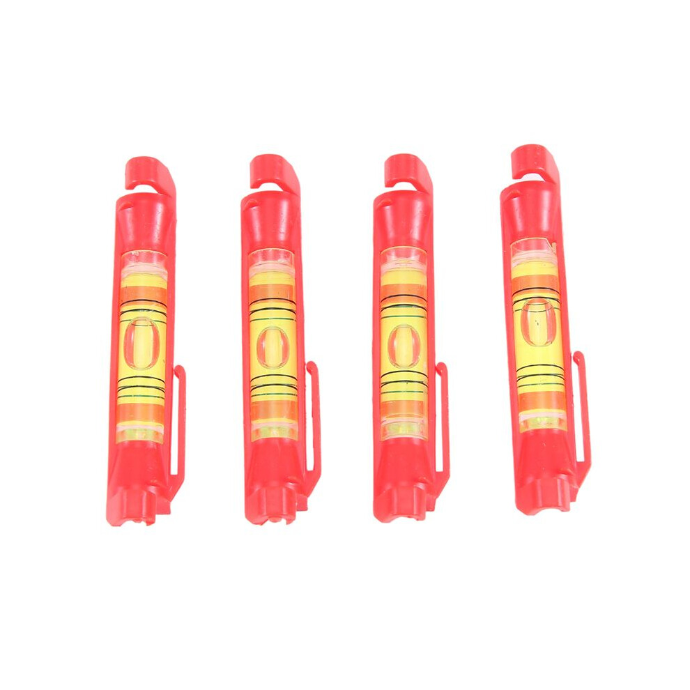 4Pcs String Level Hanging Bubble Levels For Leveling Surveying, Building Trades, Bricklaying, Etc. (Red) 6032278128302