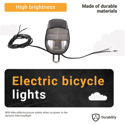 Dynamo Bike Light Front Light Set Input AC 6V 3W Dynamo Bicycle LED Headlight Bike Accessories 2