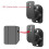 2PCS Speaker Mount Wall Bracket Stand Surround Holder Adjustable Swivel and Tilt Angle Rotation 3