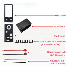 Kit de Concha DIY de VáRias Interfaces de Liga de AlumíNio para Conversor de Impulso de Buck Boost CNC  XYH3606, Somente Estojo