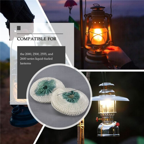 4 Pack Gas Lantern Mantles Bulk Accordion Shape 95 Clip 2