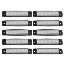 10 Stuks Scheepsbootverlichting, 12V 24V Waterdichte Bootinterieurnavigatiestriplichtdekspiegelstapcockpitverlichting,E