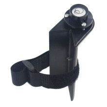 Centering Pole Carbon Fiber Pole Leveler Bubble Assembly Right-Angle Level Strap Portable Vertical Level Black