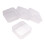 Small Clear Plastic Beads Storage Containers Box with Hinged Lid for Accessories,Crafts,Learning Supplies,Screws,Drills 1