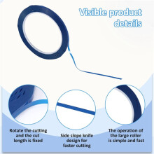 12 Rolls 1/8Inch Whiteboard Tape, Pinstripe Tape Dry Erase Board Tape Adhesive Graphic Grid Marking Tape,216 Ft Per Roll