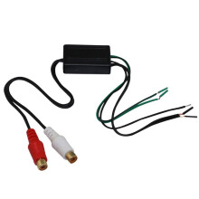 HöGtalare Till 2 RCA Output Converter IN/OUT HöG/LåG för Bilstereo